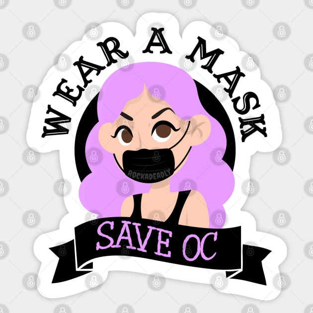 Save the OC Sticker by Rockadeadly